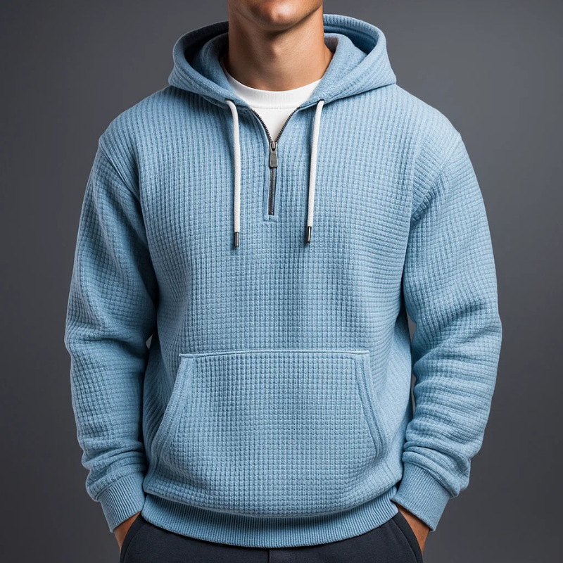 LOUIS & MARGOT | SWEAT À CAPUCHE EN MAILLE WAFFLE POUR HOMME