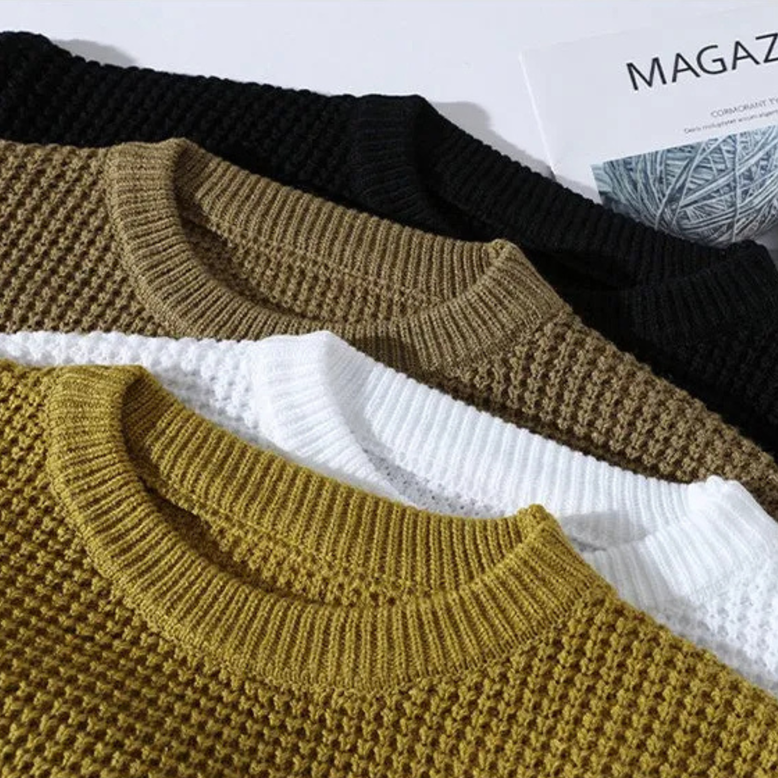 LOUIS & MARGOT | PULL EN MAILLE TEXTURÉ POUR HOMME