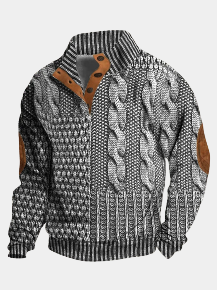 NICK | PULLOVER CHAUD À MOTIF