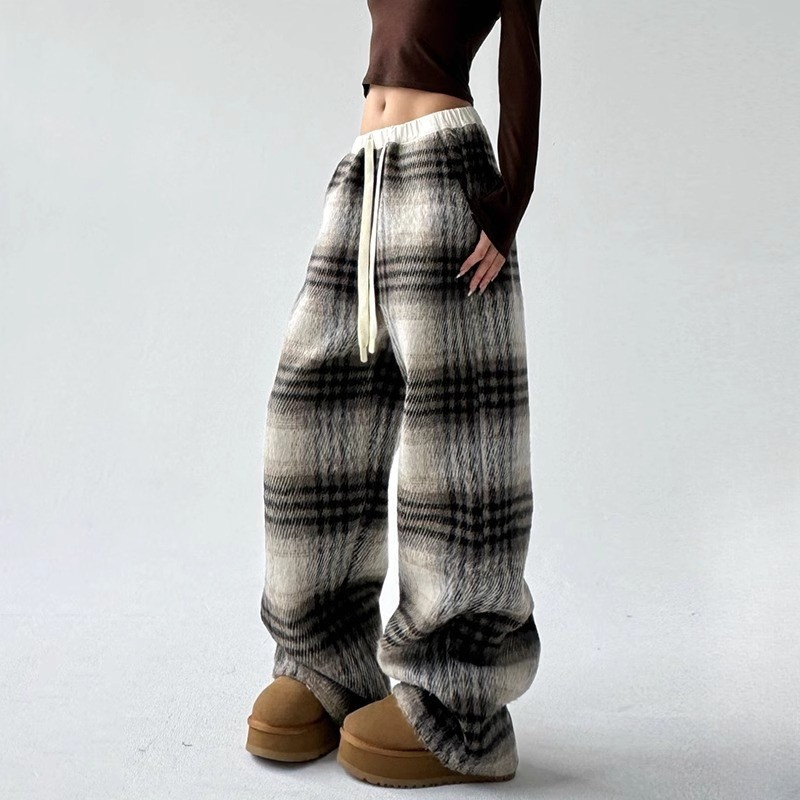 MAEVEN™ | Elvona Plaid Sweatpants