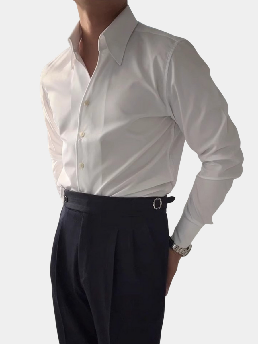 LUGINO | CHEMISE ATHLÉTIQUE ITALIENNE POUR HOMME EN BAMBOU