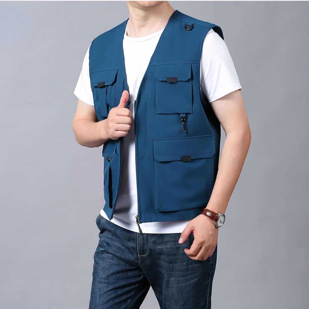 GILET CARGO RESPIRANT MULTI-POCHES