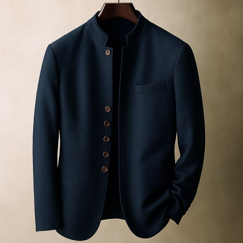 LOUIS & MARGOT | VESTE EN LAINE AVEC COL DROIT