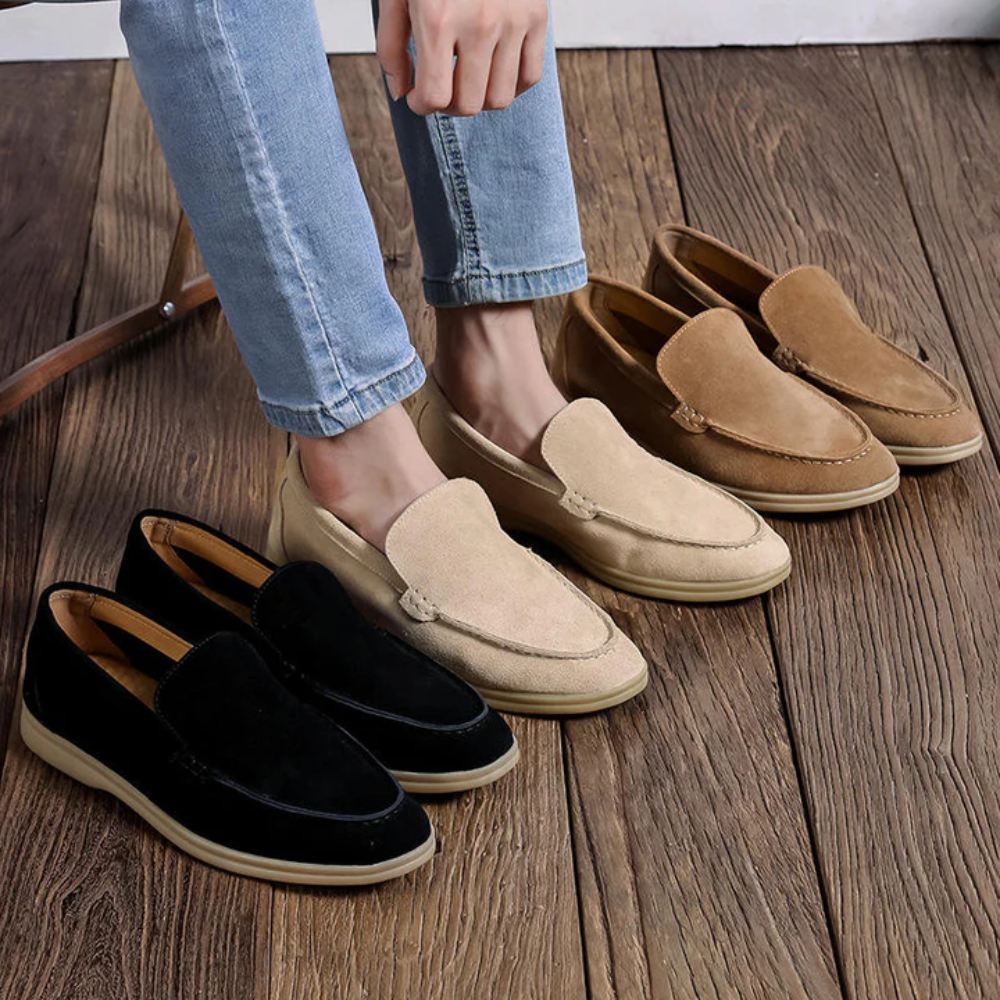 Loafers en suède premium