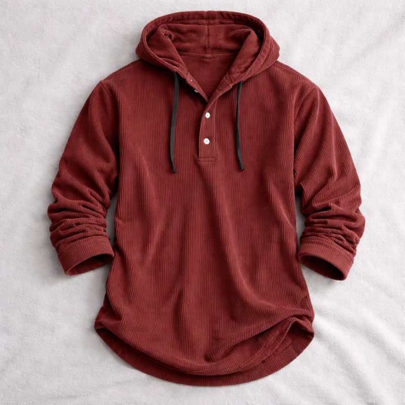 LOUIS & MARGOT | SWEAT À CAPUCHE EN VELOURS CÔTELÉ POUR HOMME