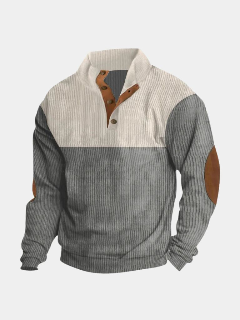 LOUIS & MARGOT | PULLOVER EN CORDUROY À COL HAUT POUR HOMME