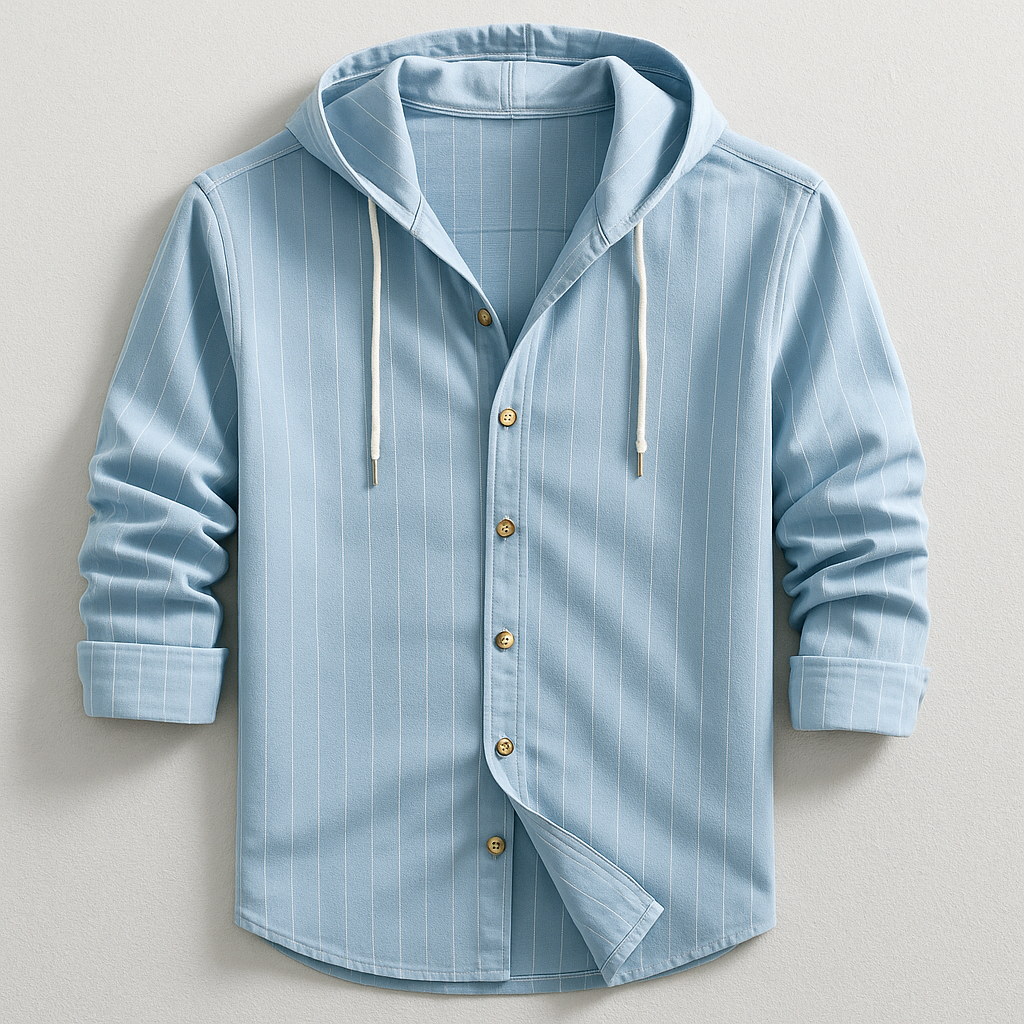 LOUIS & MARGOT | CHEMISE DE LUXE À RAYURES AVEC CAPUCHE