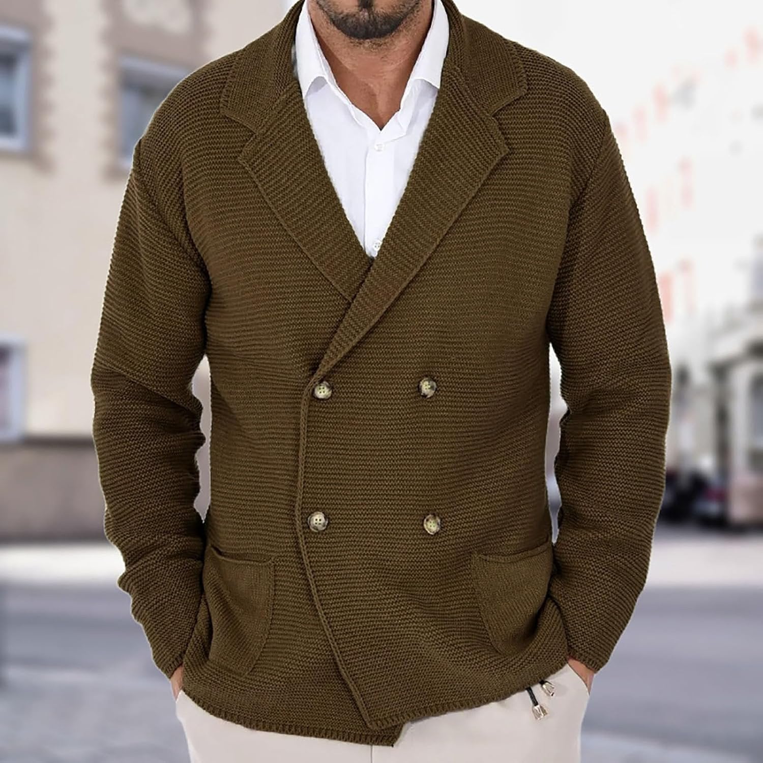 LOUIS & MARGOT | CARDIGAN ÉLÉGANT EN LAINE POUR HOMME