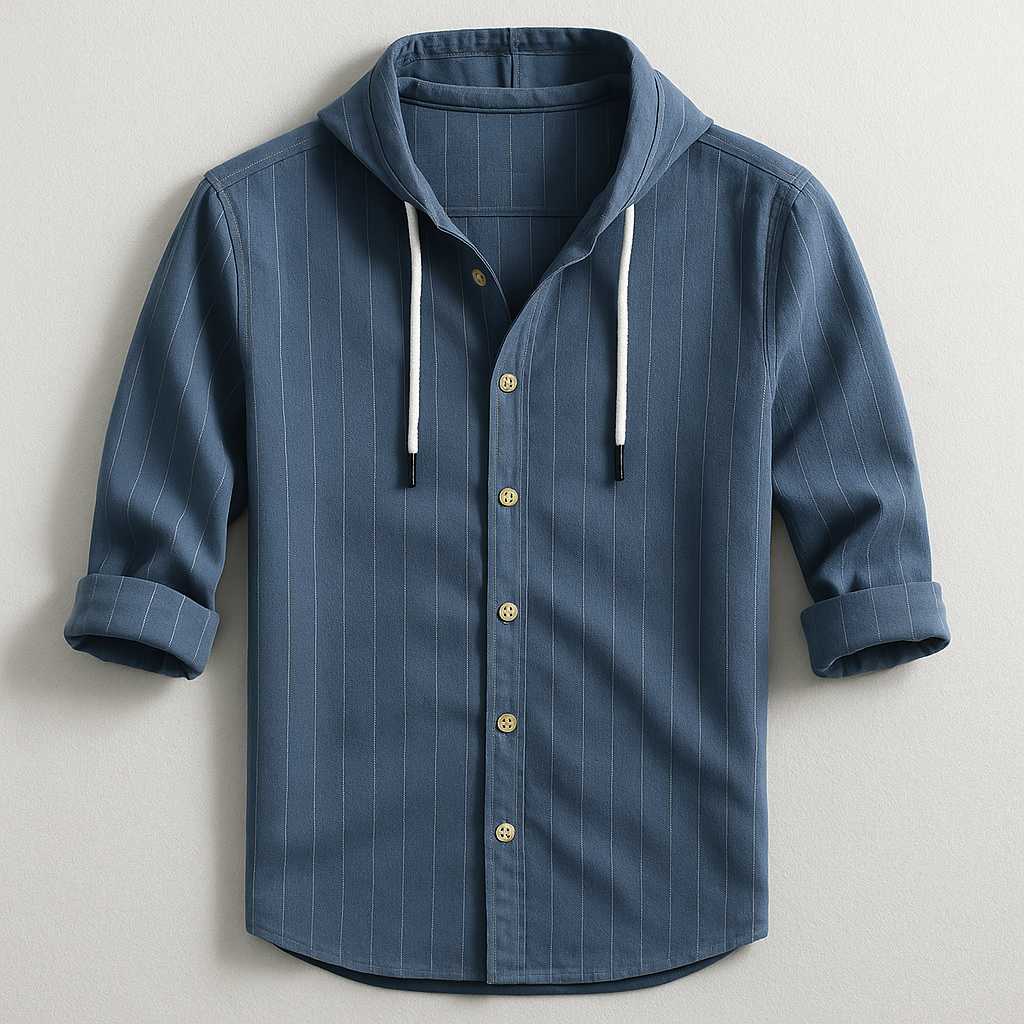LOUIS & MARGOT | CHEMISE DE LUXE À RAYURES AVEC CAPUCHE