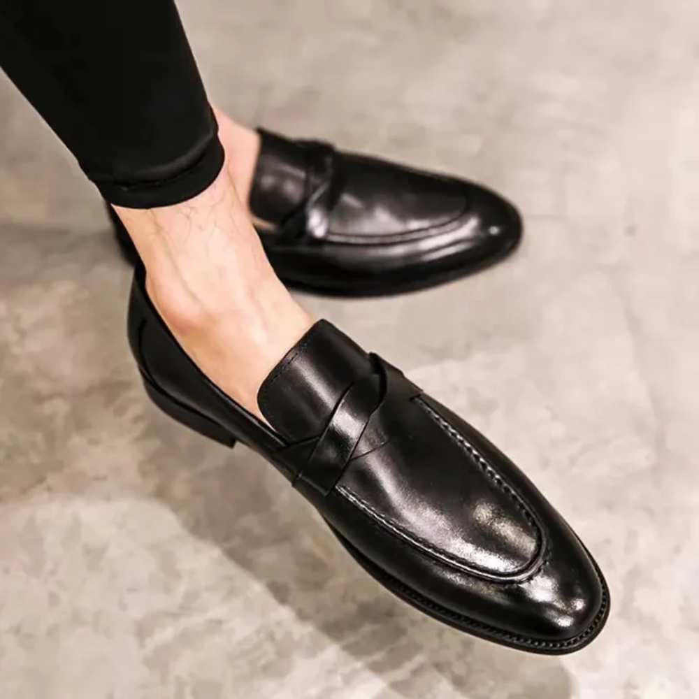 Chic mocassins en cuir