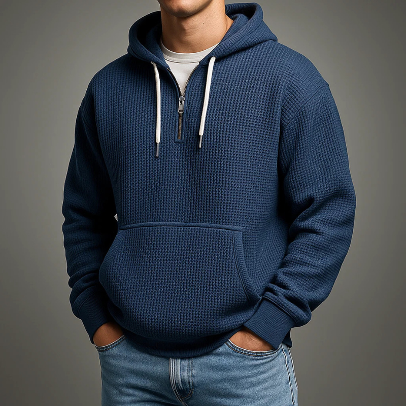 LOUIS & MARGOT | SWEAT À CAPUCHE EN MAILLE WAFFLE POUR HOMME