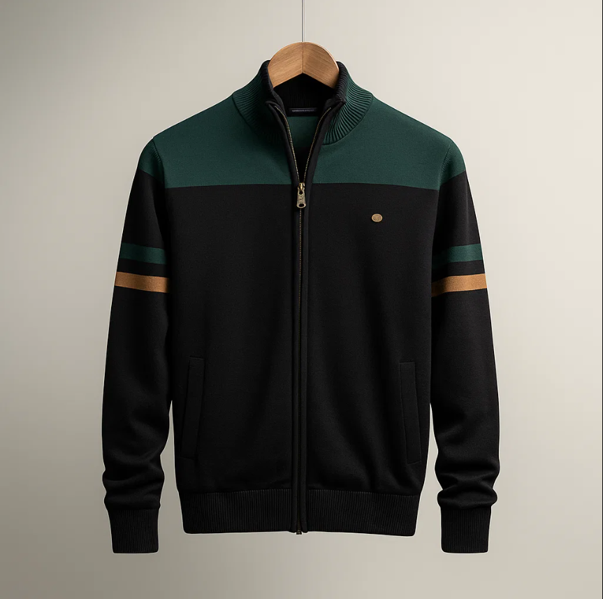 LOUIS & MARGOT | SWEAT COLORBLOCK AVEC ZIP POUR HOMME
