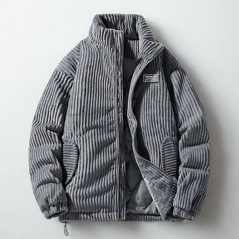 Veste Matelassée En Velours Côtelé Pour Homme