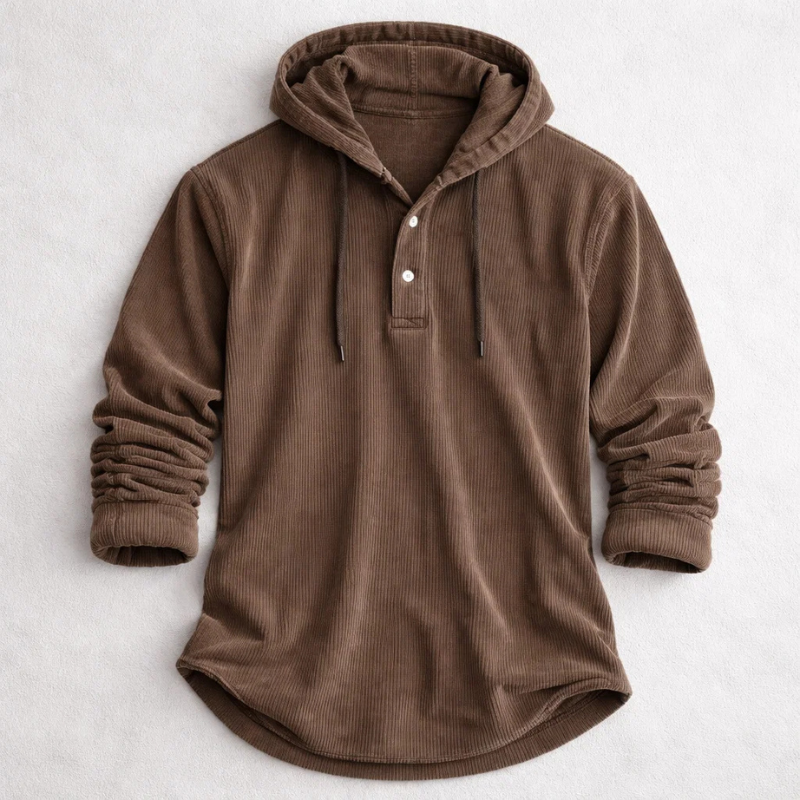 LOUIS & MARGOT | SWEAT À CAPUCHE EN VELOURS CÔTELÉ POUR HOMME