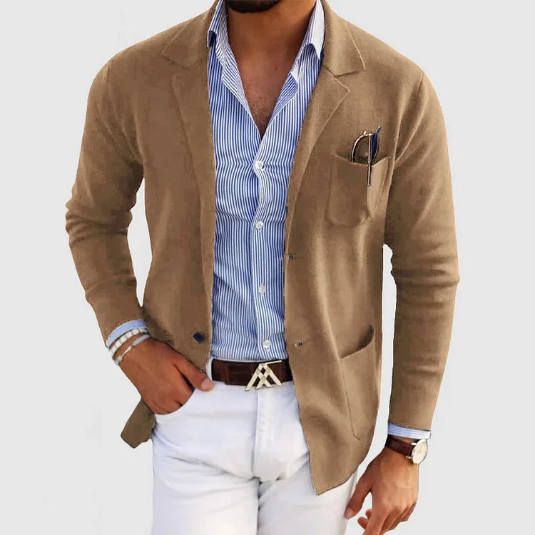 LOUIS & MARGOT | BLAZER LUXUEUX POUR HOMME EN MATÉRIAU SOUPLE