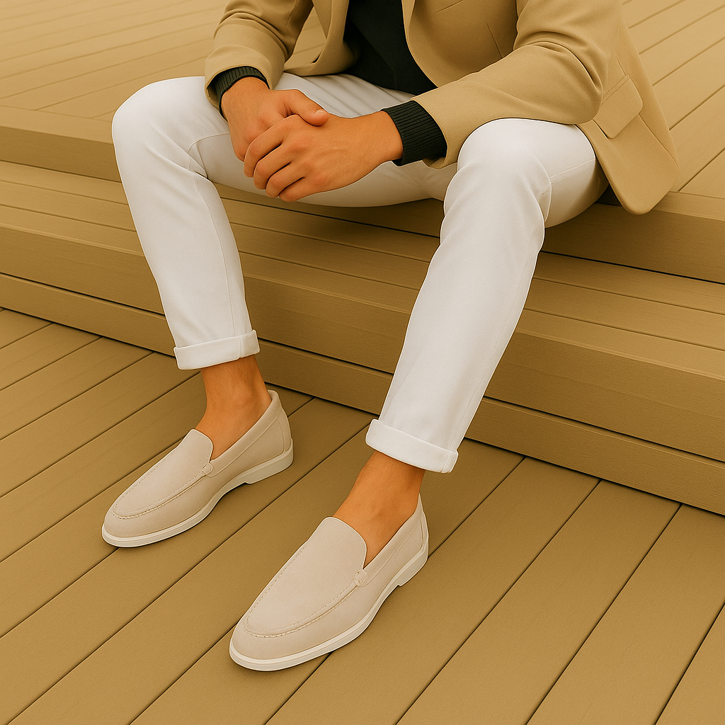 Loafers en suède chic