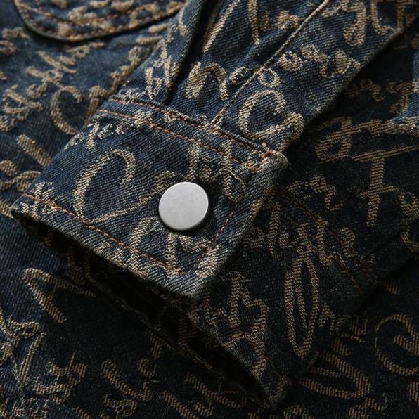 LOUIS & MARGOT | VESTE EN DENIM BRODÉE POUR HOMME