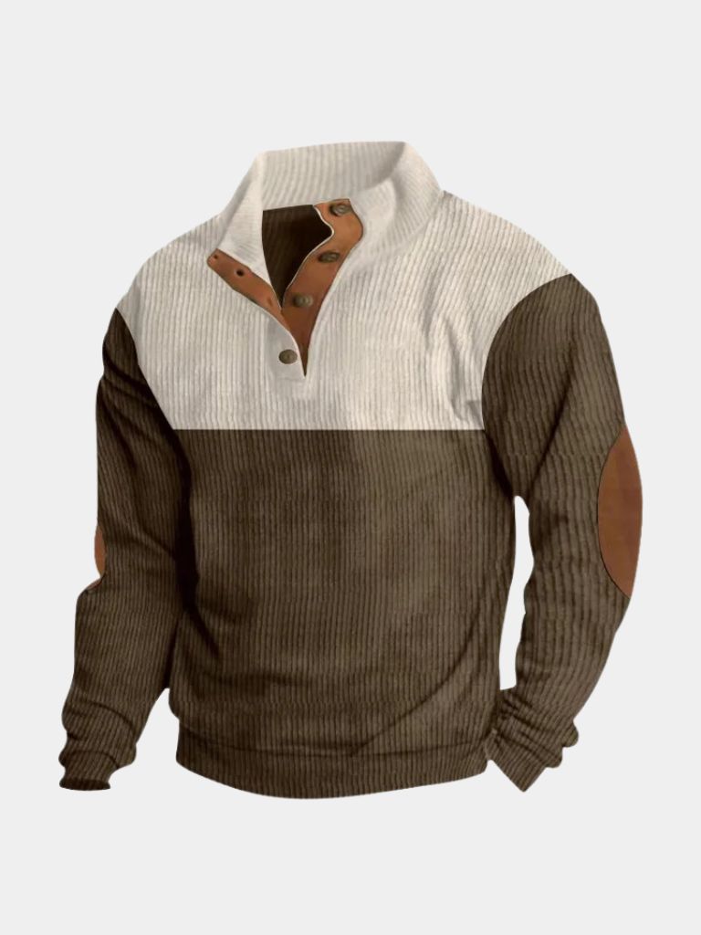 LOUIS & MARGOT | PULLOVER EN CORDUROY À COL HAUT POUR HOMME