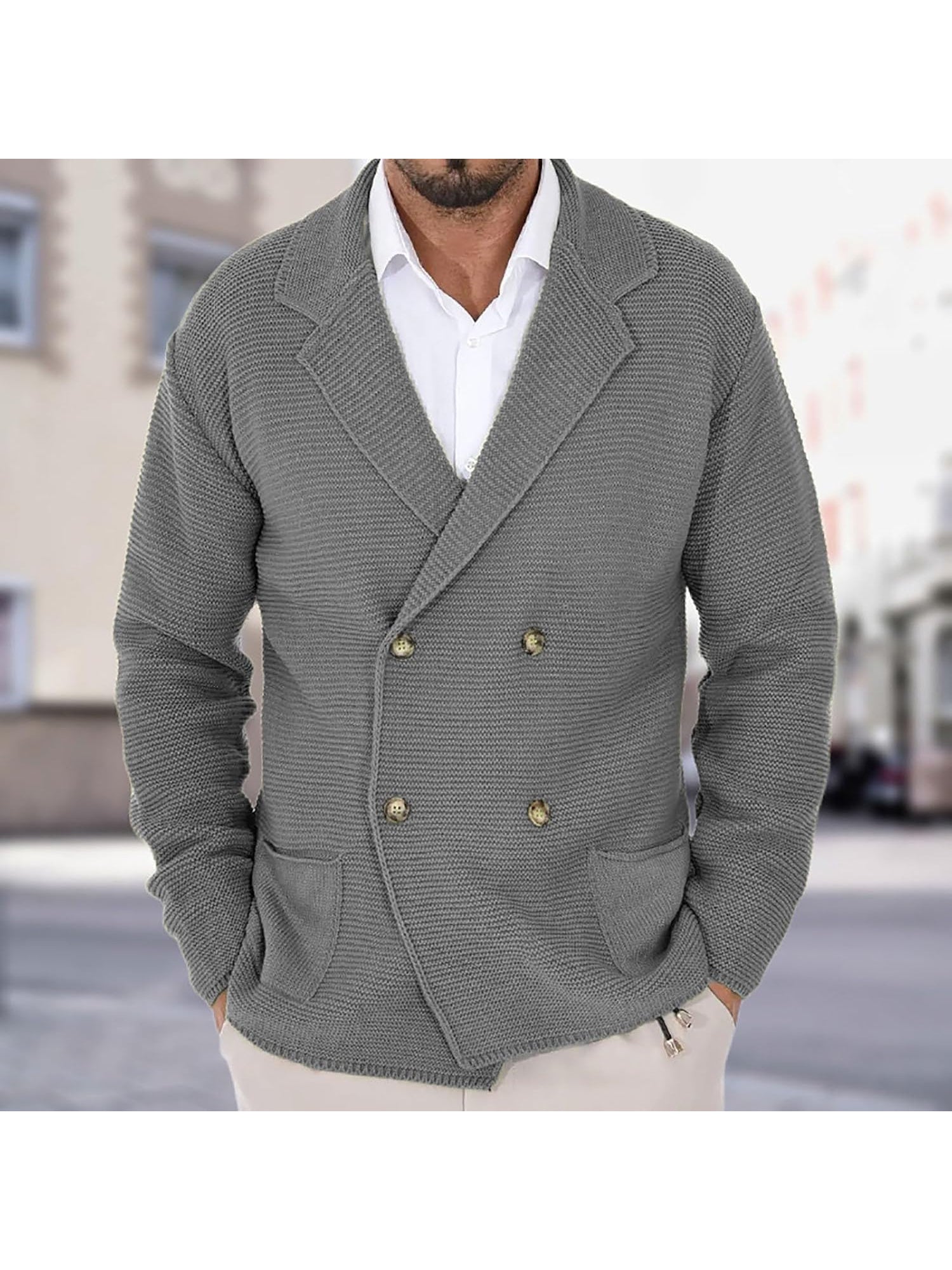 LOUIS & MARGOT | CARDIGAN ÉLÉGANT EN LAINE POUR HOMME