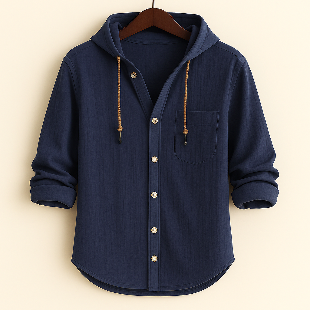 LOUIS & MARGOT | CHEMISE DE LUXE EN COTON DOUX AVEC CAPUCHE