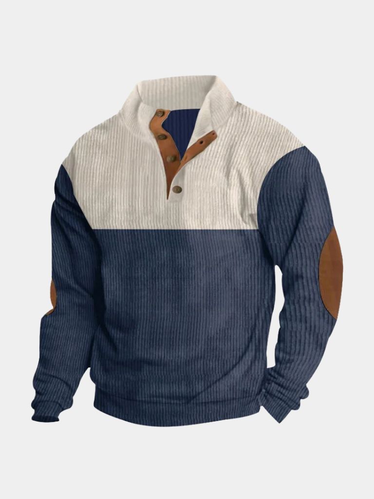 LOUIS & MARGOT | PULLOVER EN CORDUROY À COL HAUT POUR HOMME