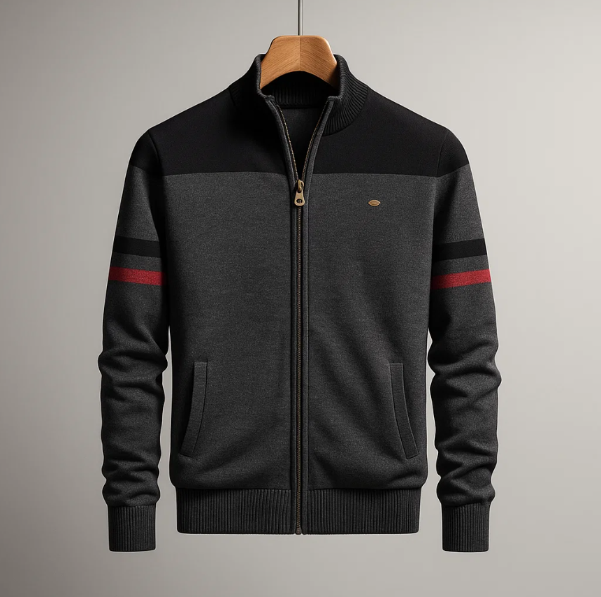 LOUIS & MARGOT | SWEAT COLORBLOCK AVEC ZIP POUR HOMME