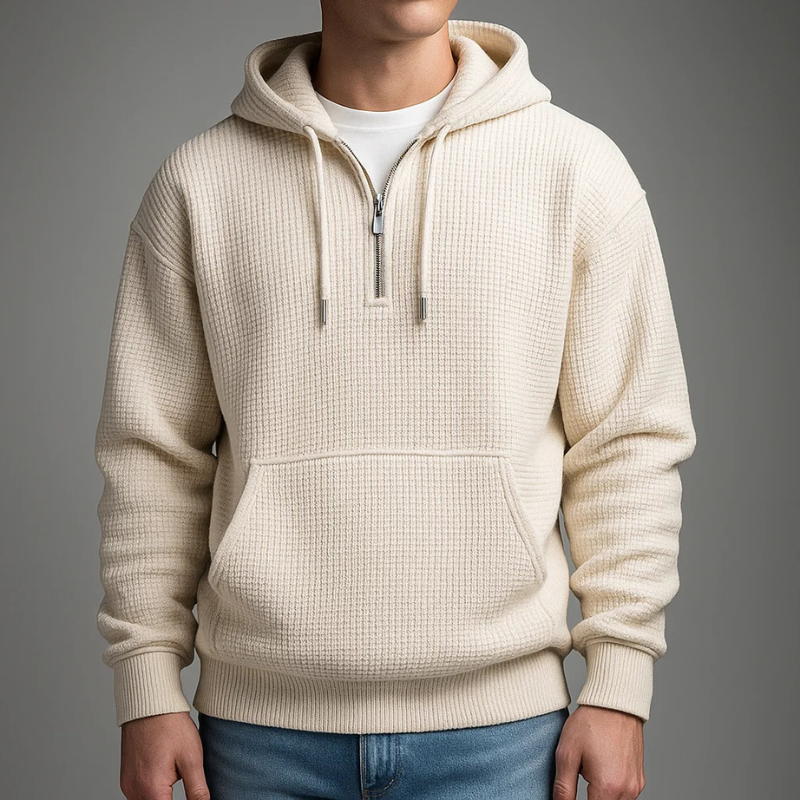 LOUIS & MARGOT | SWEAT À CAPUCHE EN MAILLE WAFFLE POUR HOMME