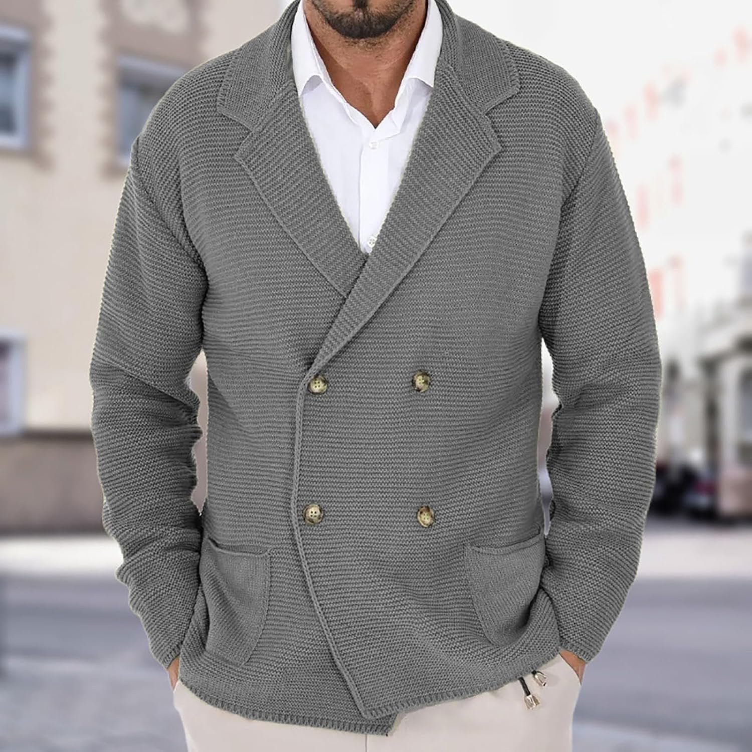 LOUIS & MARGOT | CARDIGAN ÉLÉGANT EN LAINE POUR HOMME