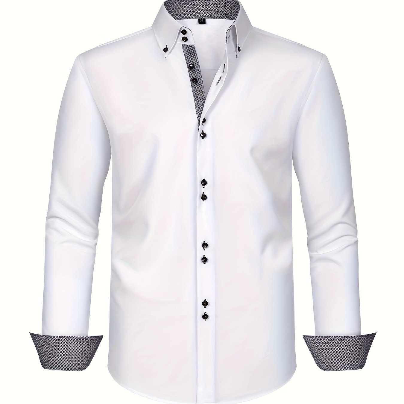 ALBERTO | CHEMISE ÉLÉGANTE LÉGÈRE AVEC DÉTAILS CONTRASTÉS