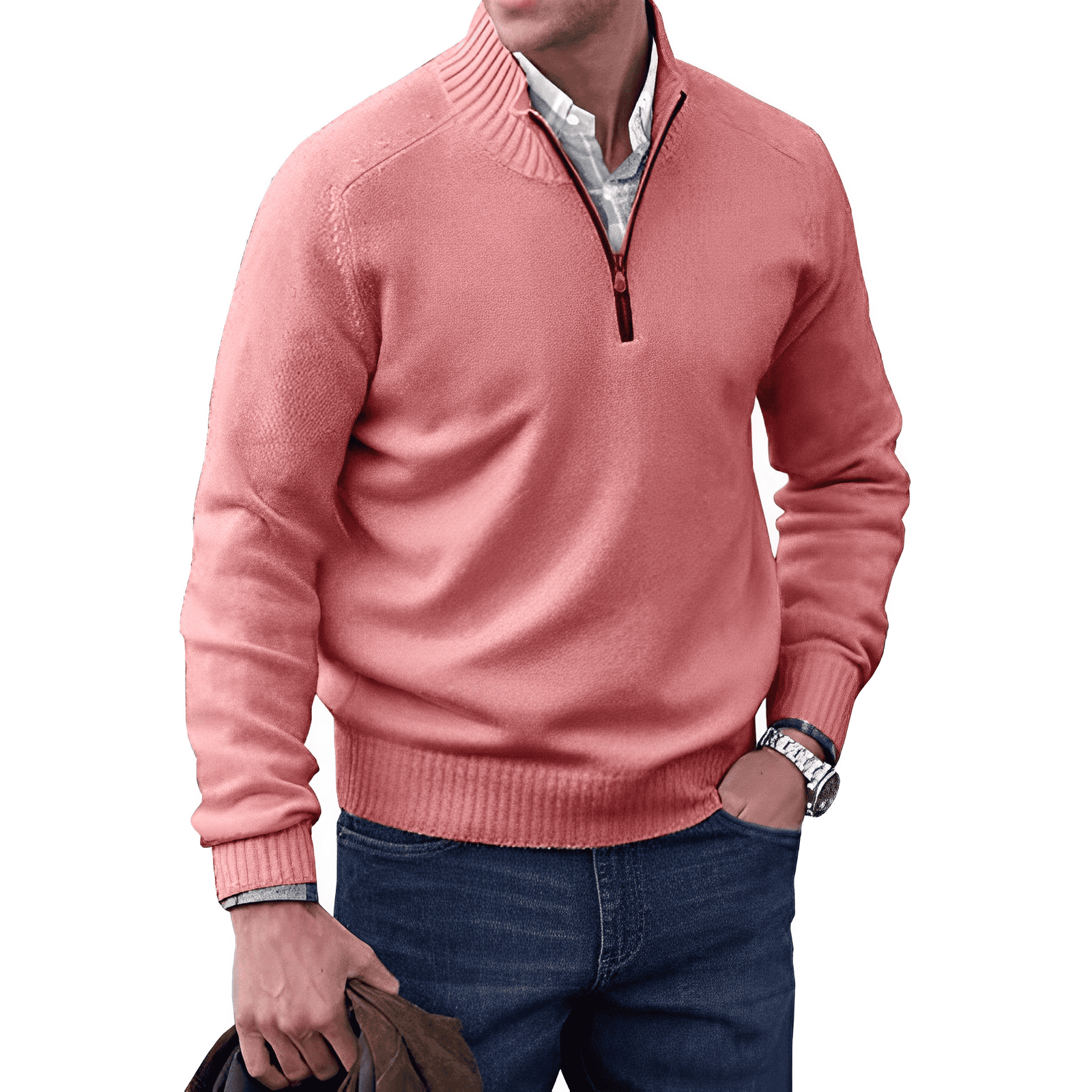 LOUIS & MARGOT | PULL EN MAILLE ZIPPÉ POUR HOMME