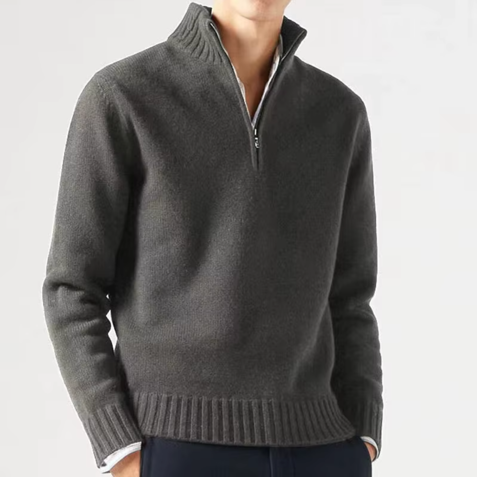 LOUIS & MARGOT | DOLCEVITA EN LAINE AVEC ZIP POUR HOMME