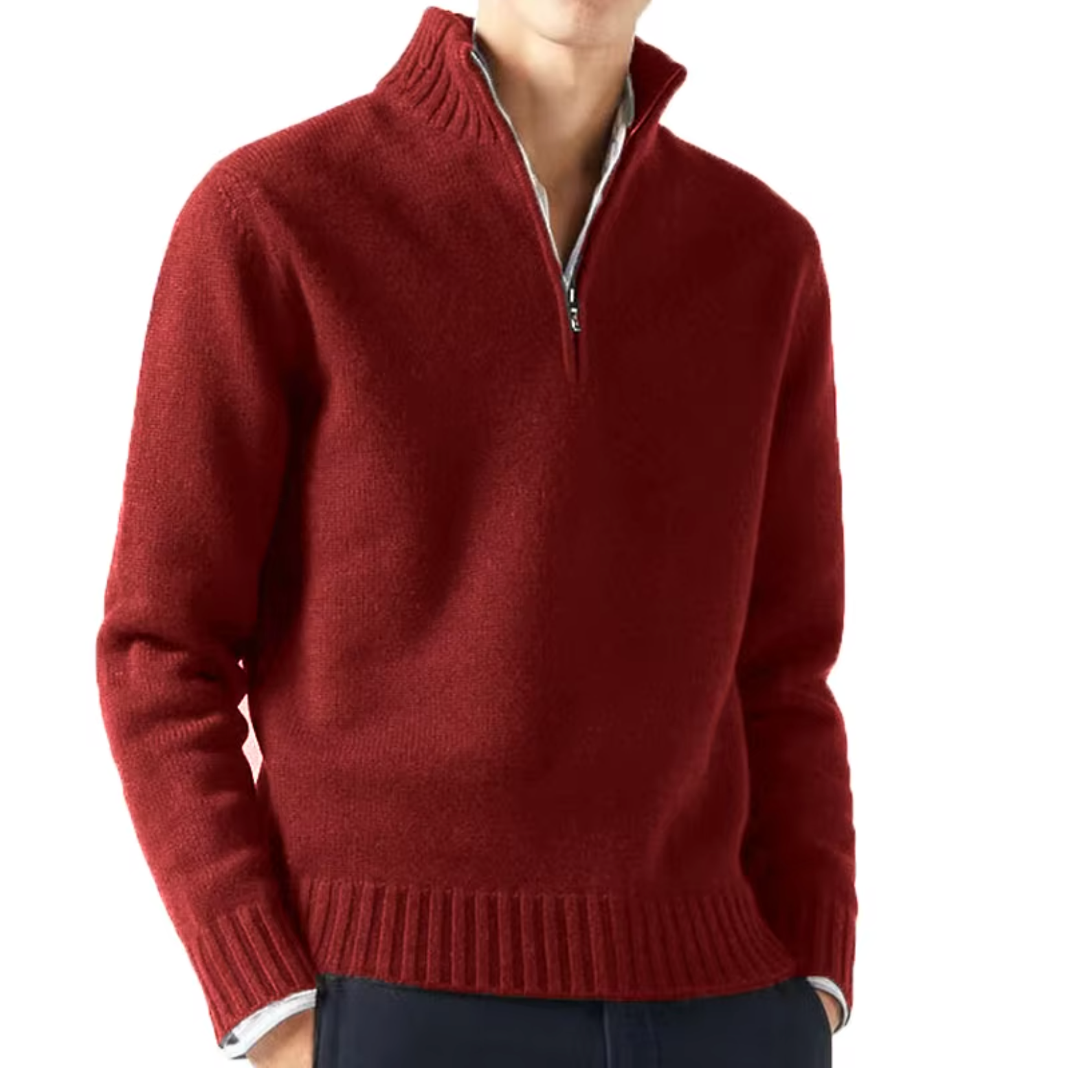 LOUIS & MARGOT | DOLCEVITA EN LAINE AVEC ZIP POUR HOMME