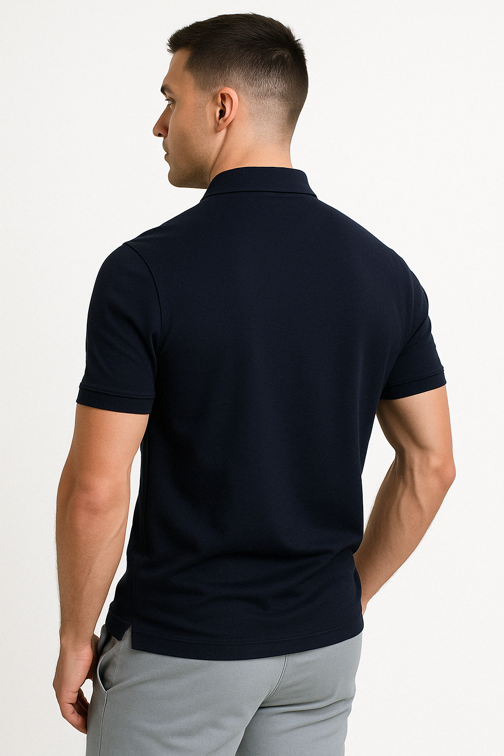 GREGORIO | POLO MODERNE AVEC ZIP MI-HAUT