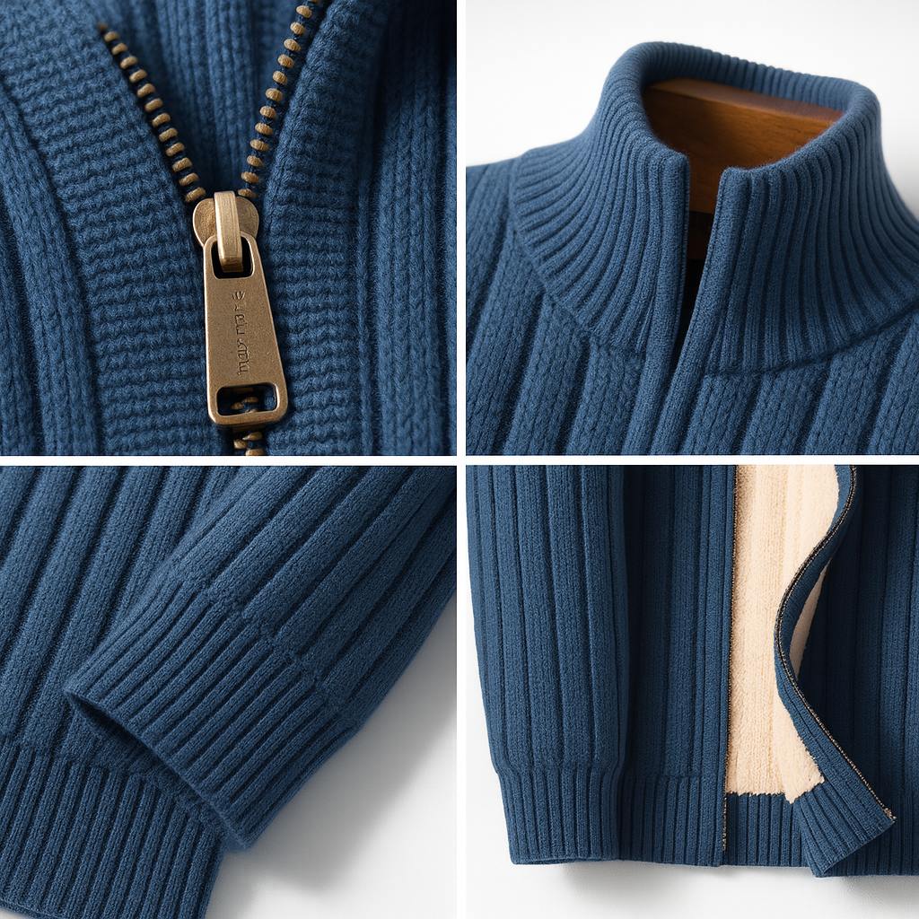 LOUIS & MARGOT | CARDIGAN ÉLÉGANT ET MODE AVEC ZIP POUR HOMME