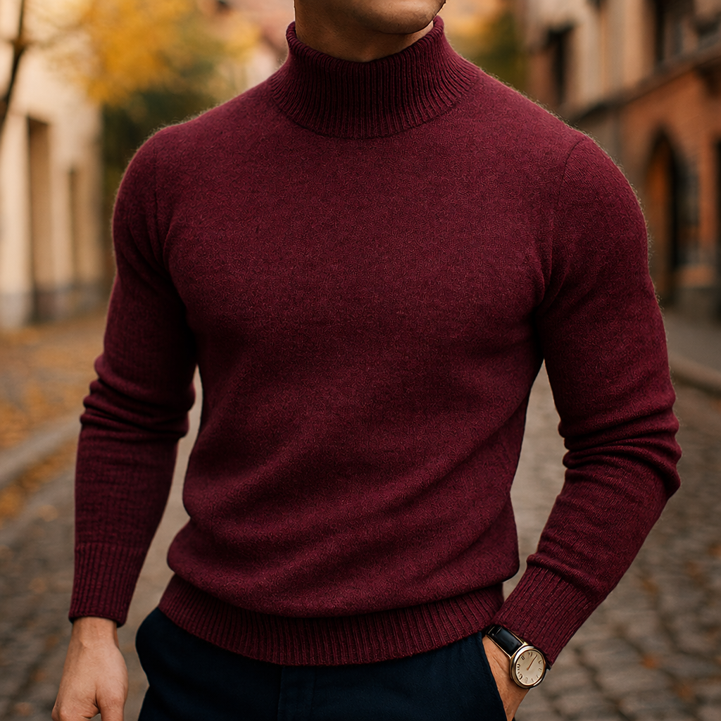 LOUIS & MARGOT | PULL À COL EN LAINE POUR HOMME