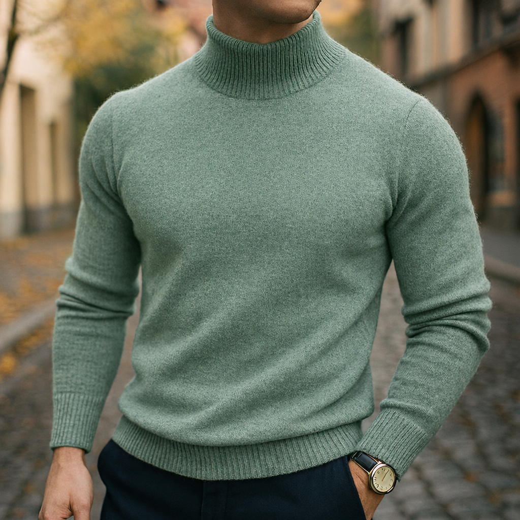 LOUIS & MARGOT | PULL À COL EN LAINE POUR HOMME
