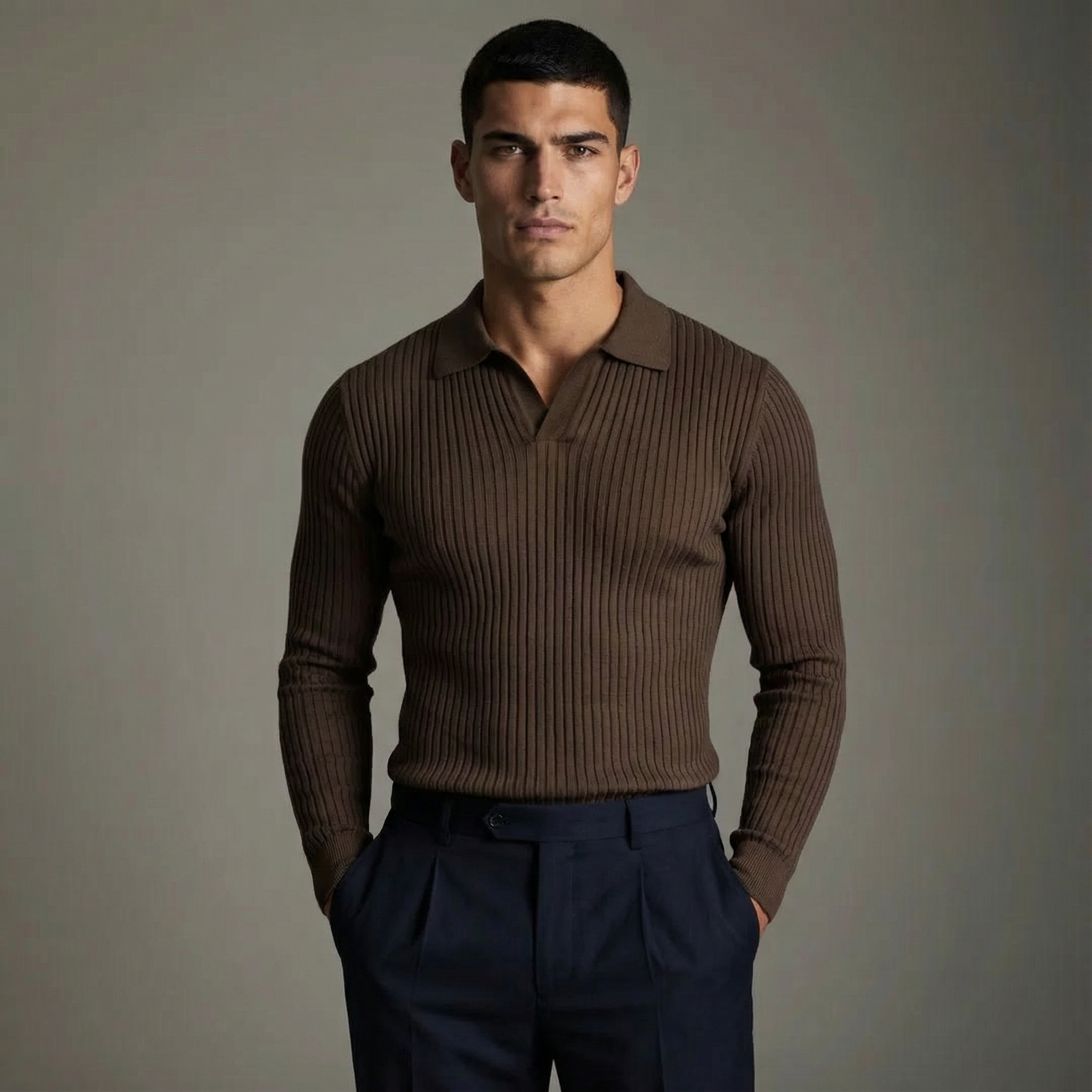 LOUIS & MARGOT | CHEMISE COL OUVERT POUR HOMME