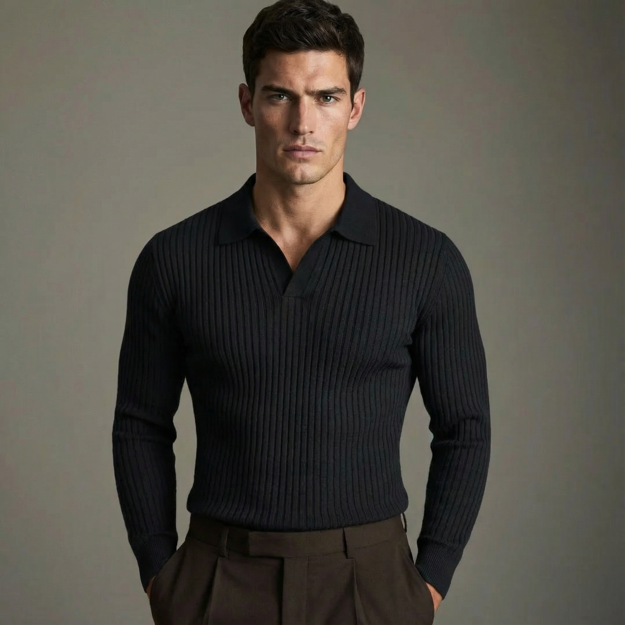 LOUIS & MARGOT | CHEMISE COL OUVERT POUR HOMME