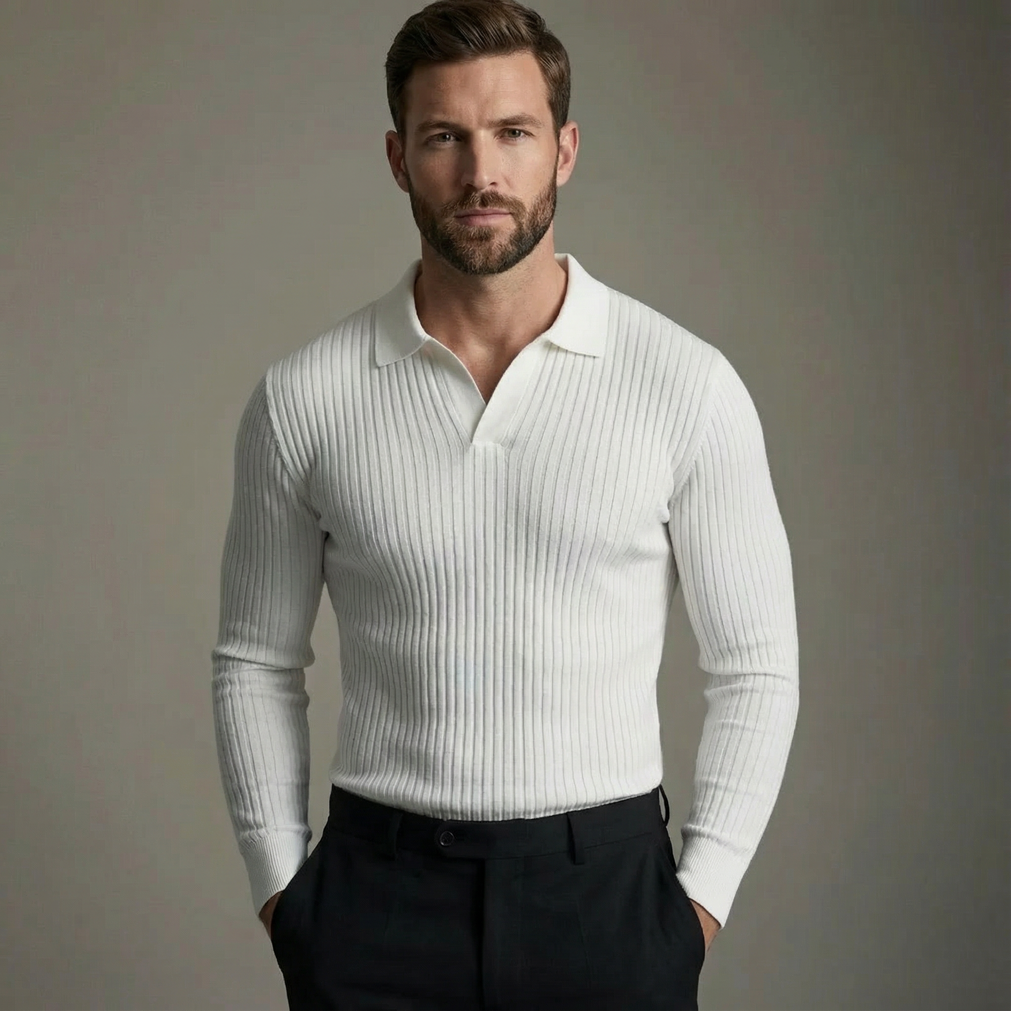 LOUIS & MARGOT | CHEMISE COL OUVERT POUR HOMME