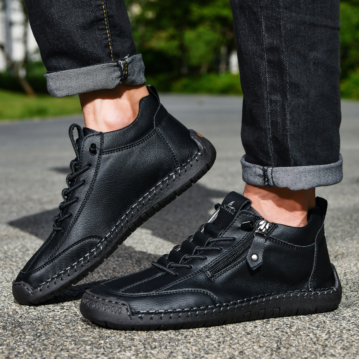 LOUIS & MARGOT | CHAUSSURES EN NABUK AVEC ZIP POUR HOMME