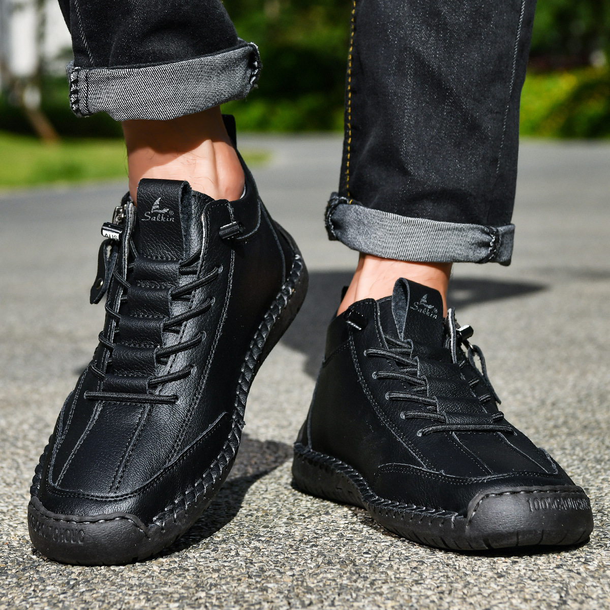 LOUIS & MARGOT | CHAUSSURES EN NABUK AVEC ZIP POUR HOMME