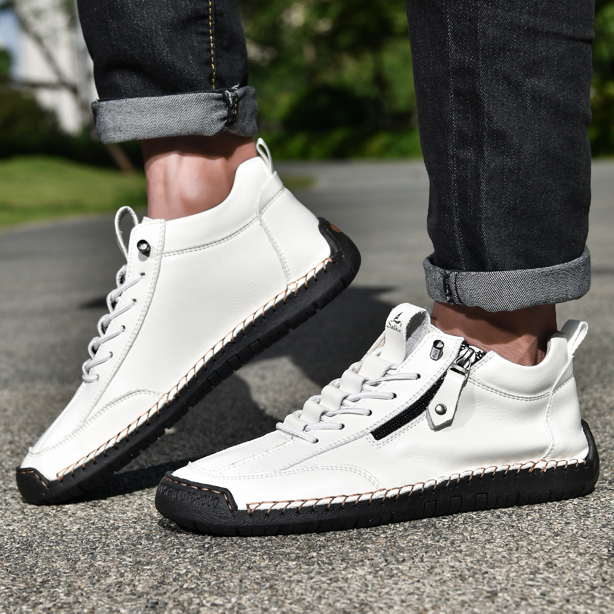 LOUIS & MARGOT | CHAUSSURES EN NABUK AVEC ZIP POUR HOMME
