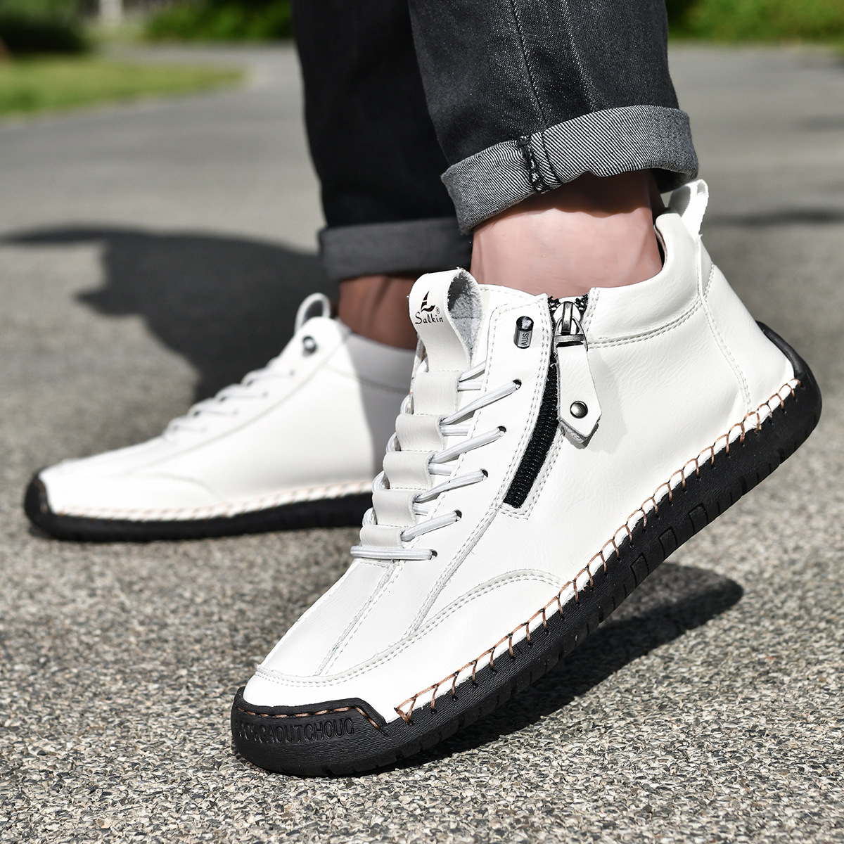 LOUIS & MARGOT | CHAUSSURES EN NABUK AVEC ZIP POUR HOMME