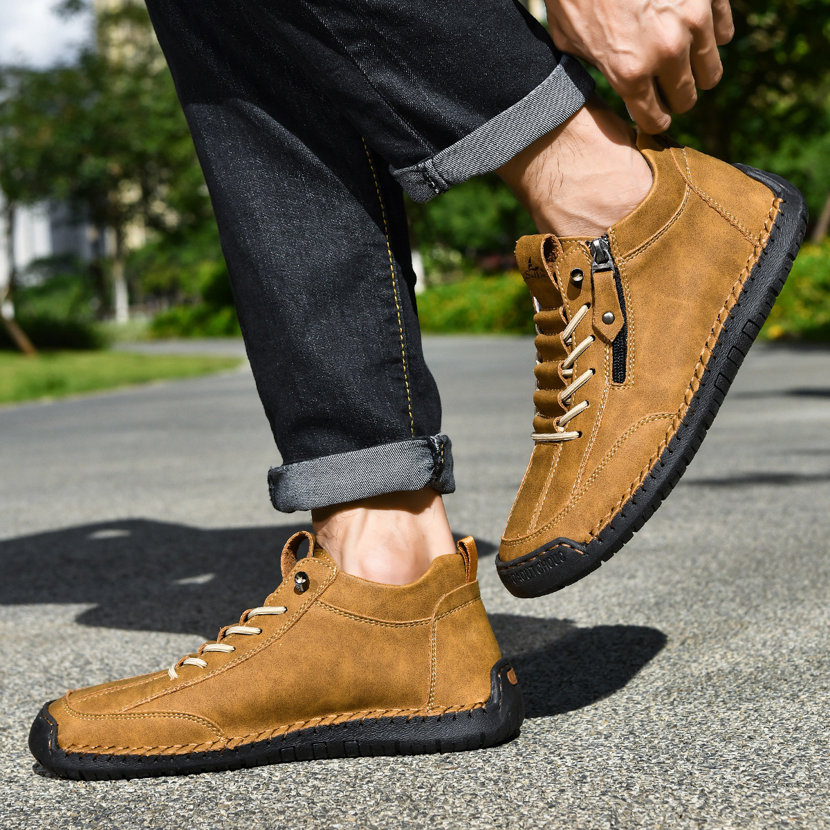 LOUIS & MARGOT | CHAUSSURES EN NABUK AVEC ZIP POUR HOMME