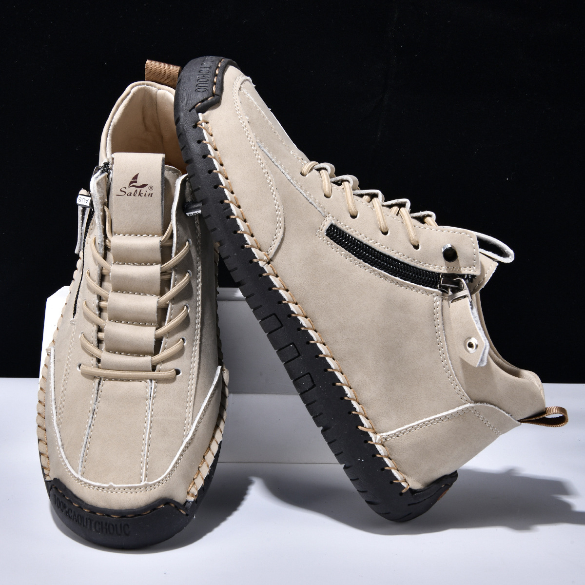 LOUIS & MARGOT | CHAUSSURES EN NABUK AVEC ZIP POUR HOMME
