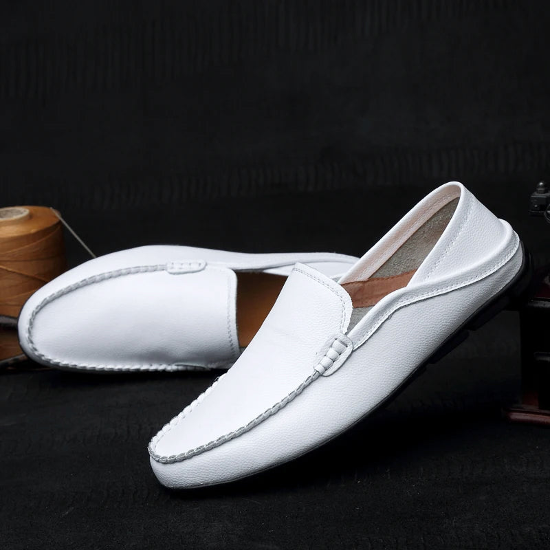Monza Mocassins en Cuir de Conduite