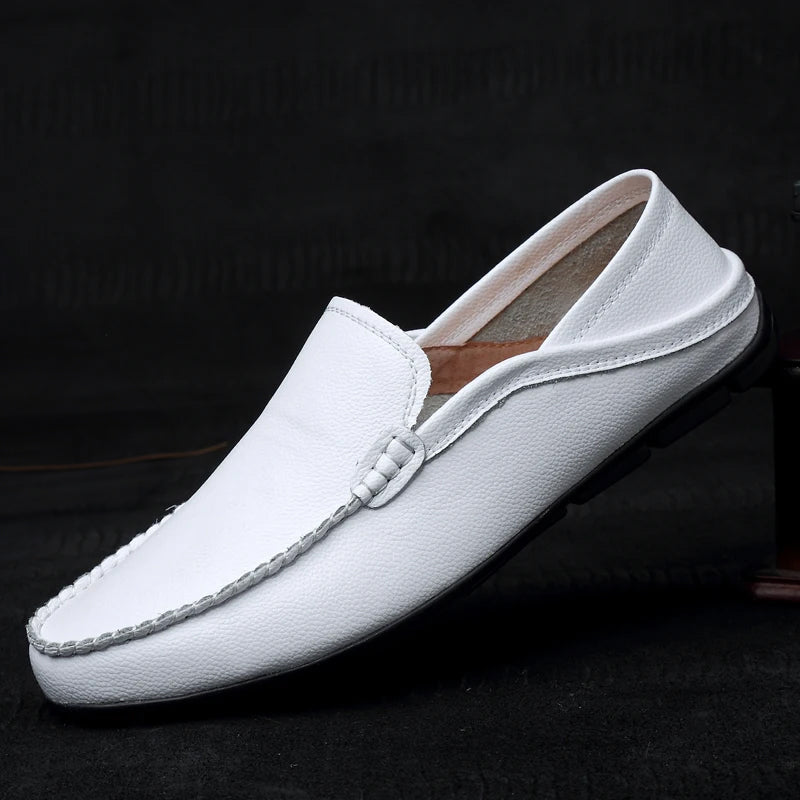 Monza Mocassins en Cuir de Conduite