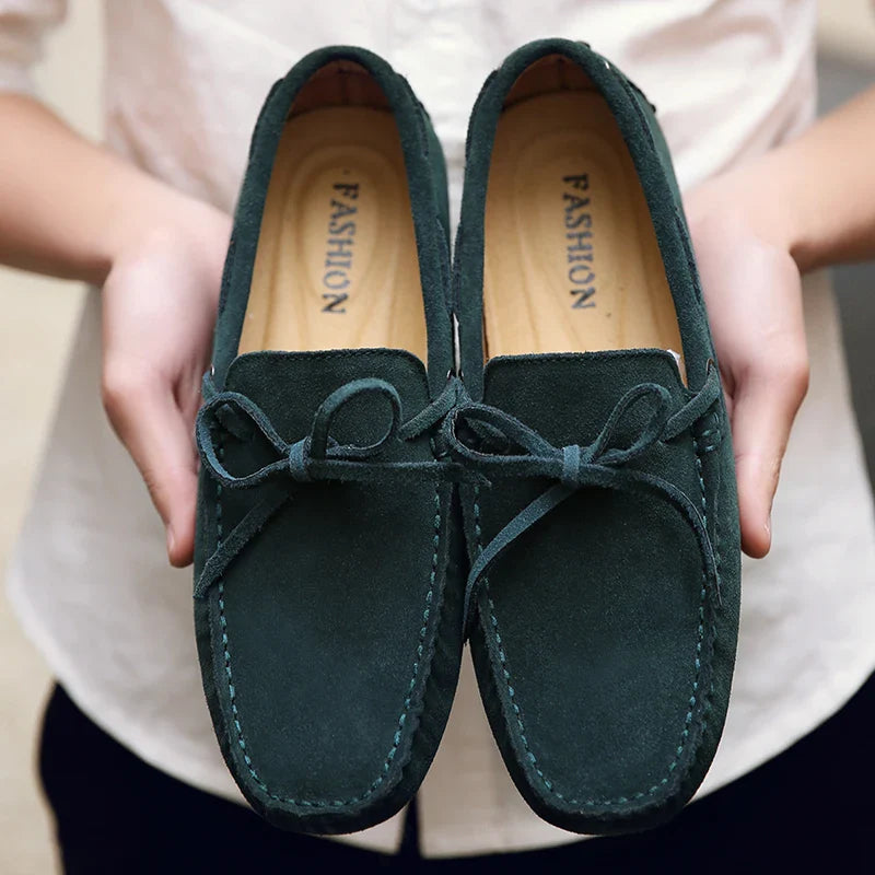 Mocassins d'été en suède décontractés