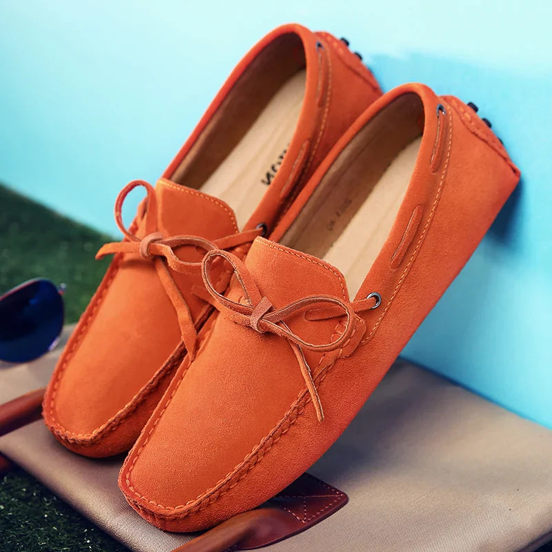 Mocassins d'été en suède décontractés