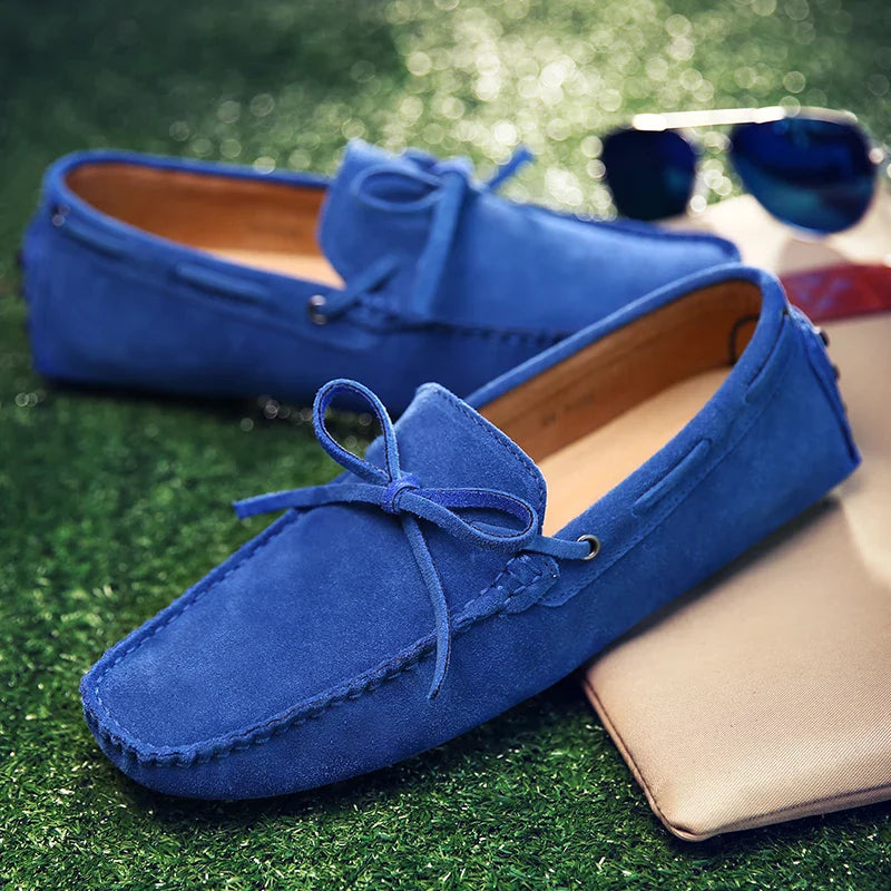 Mocassins d'été en suède décontractés